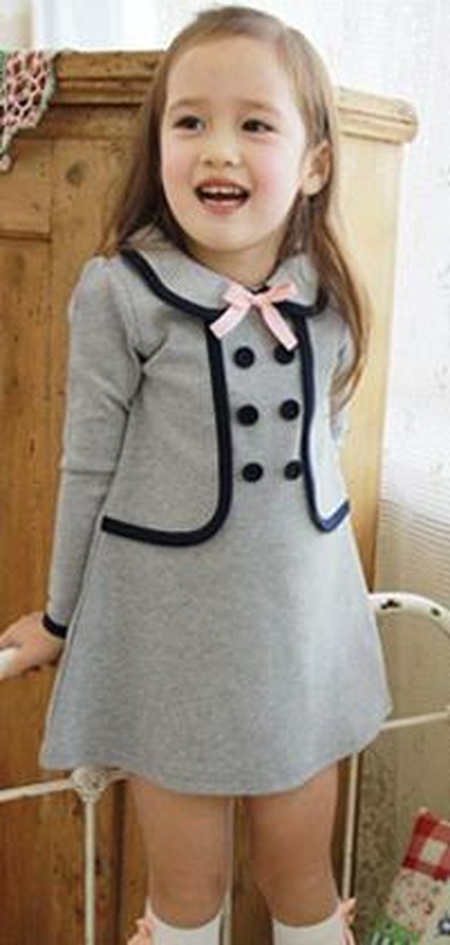 女の子 フォーマル ワンピース ドレス ダブルブレスト 卒園式 入学式 入園式 七五三 発表会 ２色 クラシーヴァヤ ジャパン