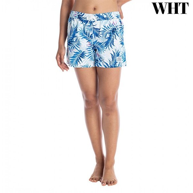 Rbs07 ロキシー ボードショーツ レディース 水着 ショートパンツ 海パン サーフパンツ かわいい 人気 ブランド 白 桃色 紺 リーフ柄 Leaf Wave Shorts Roxy Beachdays Okinawa