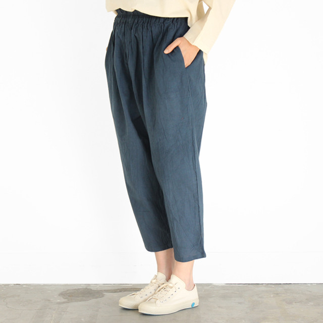 21新色追加 ヂェン先生の日常着 クロップドパンツ コットンリネン Robin Aso