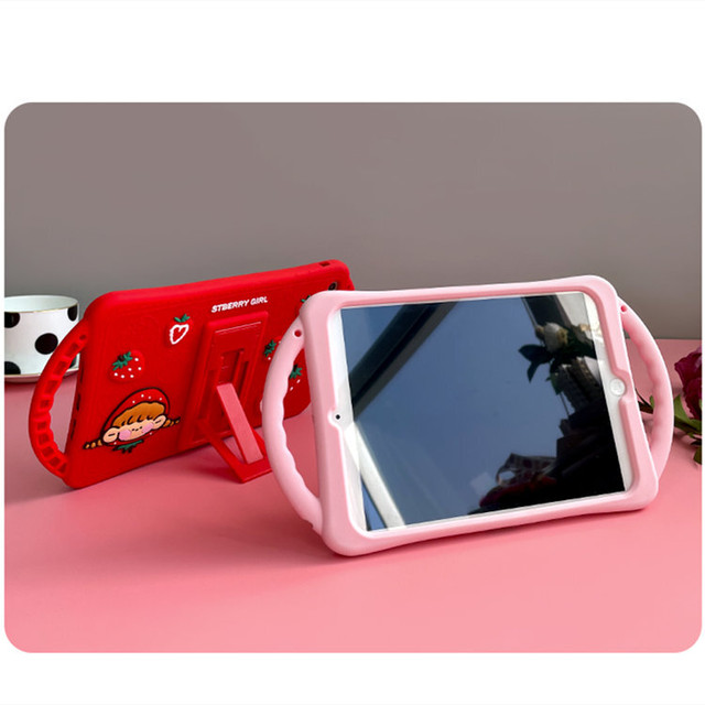 送料無料 Ipad 10 2インチ 第7世代 19 ケース アイパッド カバー タブレットpc シリコンケース スタンドタイプ デコいちご かわいい Nextcase