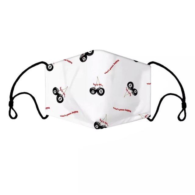 Cherry Eight Ball Cotton Mask