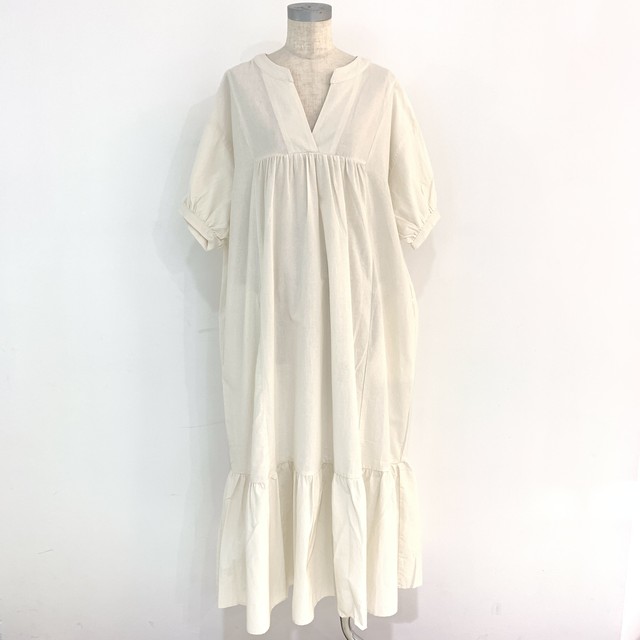 New Clothes Vネックワンピース 半袖 uta5