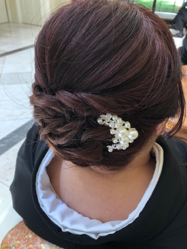 かんざし バチ 和装 アンティーク パール シルバー 花 簪 ヘアアクセサリー Miaomyao