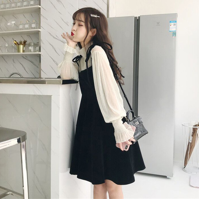 セットアップ セット品 トップス 長袖 ワンピース フェミニン ガーリー 着回し 万能アイテム デート お出かけ Mh2400 Valentina210