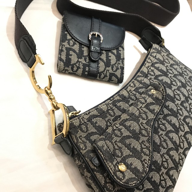 Christian Dior トロッター Wサドル ショルダーバッグ クリスチャンディオール J Marmie Vintage Select