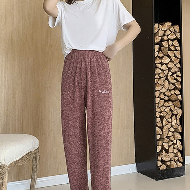 ルームウェア パンツ レディース 大人 カジュアル ヨガウェア かわいい 春夏秋 ウォーキング 黒 薄手 ゆったり ルームウェア 部屋着 シンプル ボトムス Infini Arc En Ciel