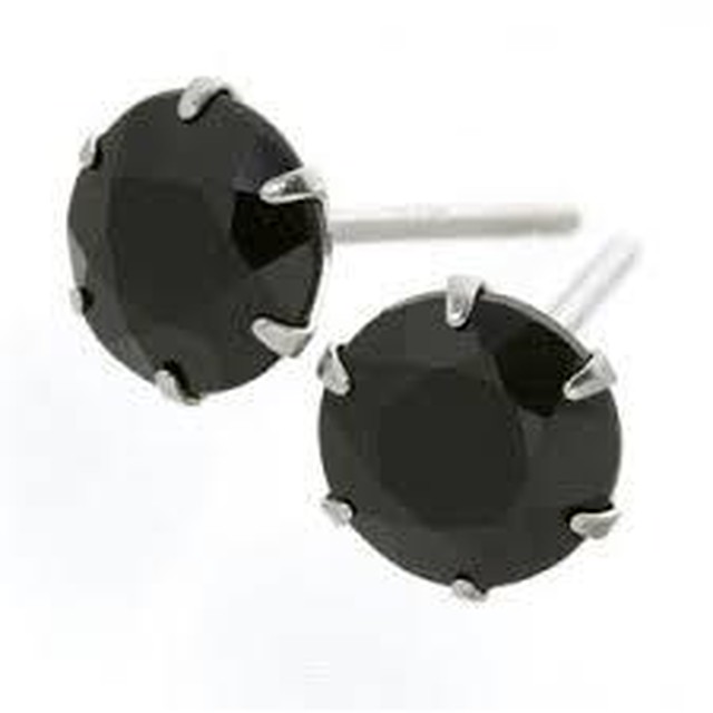 ピアス 2個セット オニキス タイプ 4mm メンズ レディース 男女兼用 その日の気分 服装に合わせて 普段用 結婚式などにもオススメです Inbase306