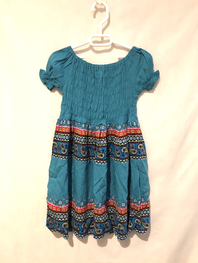 キッズワンピース キッズスカート チュニック 子供服 子供ワンピース ワンピース タイダイ パフスリーブワンピース リゾートワンピース キッズエスニックファッション エスニックファッション エスニック アジアン アジアン雑貨no 12 A S アジアン雑貨 Asian Mrk