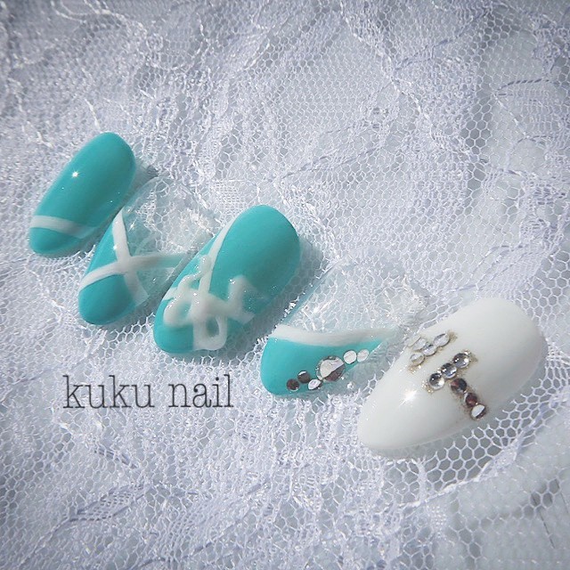 ティファニーブルーネイル Kuku Nail