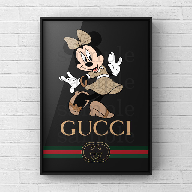 A3 1296 Gucci ミニーマウス アートポスター Sena S Artgallery オマージュ アートポスター