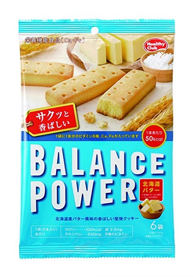 バランスパワー 北海道バター味 6袋12本入り 5個 Healthy Food