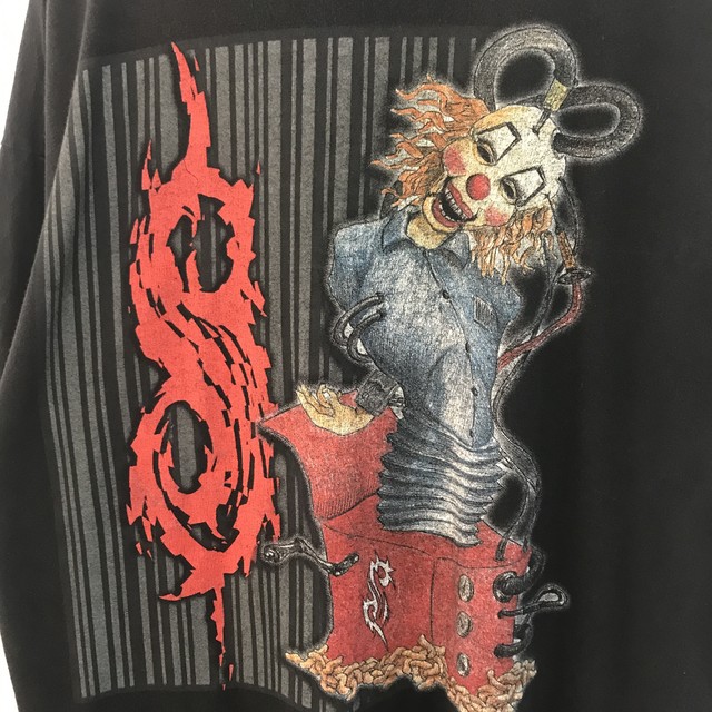 Used 01 Slipknot 両面プリント 半袖 バンド Tシャツ Racey