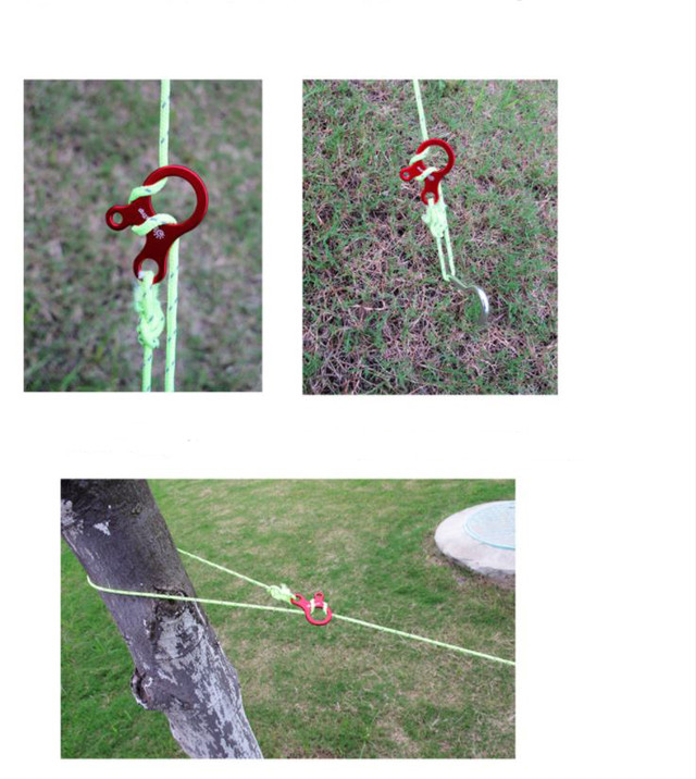 自在金具 ロープテンショナー ロープライナー テント タープ Oppsgear オプスギア アウトドア フィッシング