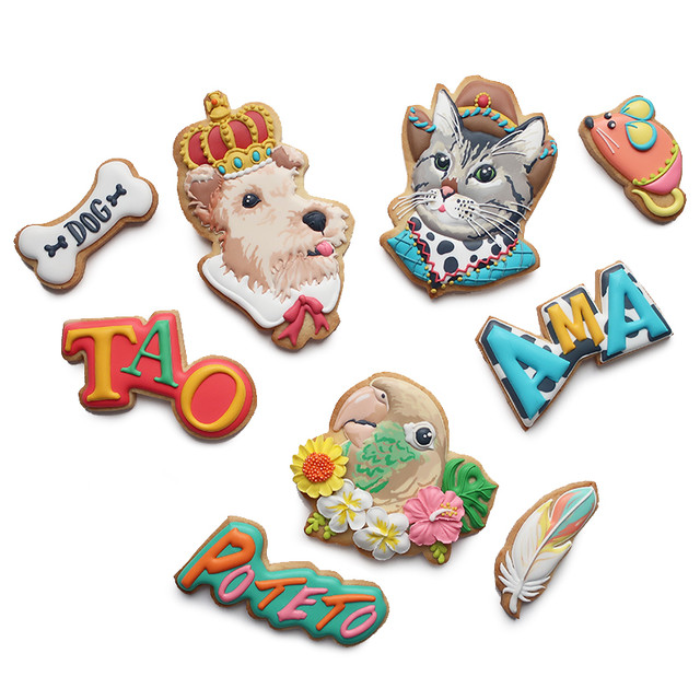 ペットの似顔絵クッキー オーダークッキー Cookieboy Webshop