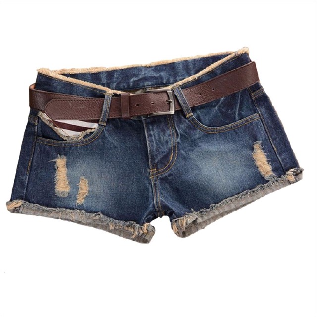 ナナコレクション Nana Collection 15 夏 美脚 脚長 スリム バックポケット ロゴ デザイン性 国旗 ユニオンジャック アメカジ ダメージ加工 デニム ジーンズ 短パン ホットパンツ ショーパン カジュアル 女性 レディース ショートパンツ ブルーusa L Nanacollect