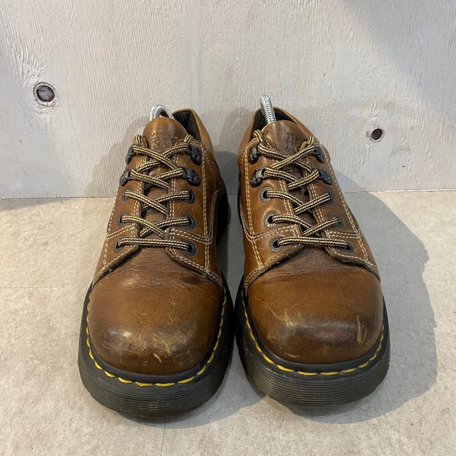 かわいいシルエット Dr Martens ドクターマーチン レザーシューズ 茶 Uk8 Slut Albatross Vintage