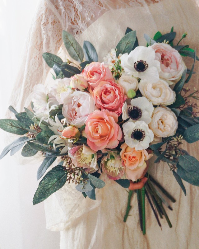 欲しいの アネモネクラッチブーケ ブートニア みちこさま専用 ナチュラルピンク ウェディング Feonnaaherbals Com