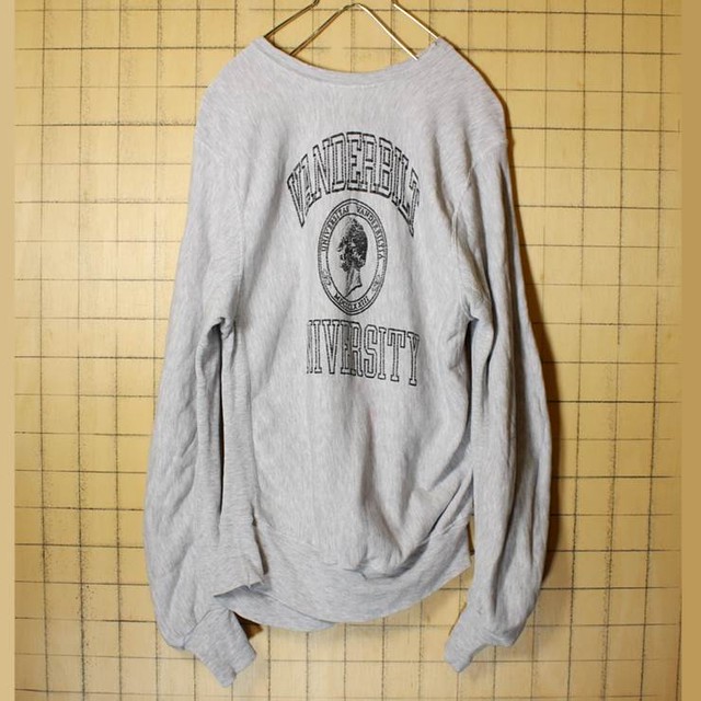 Usa製 H Wolf Sons Vanderbilt University プリント スウェット 杢グレー トレーナー メンズs 古着 カレッジ 古着屋ataco Garage