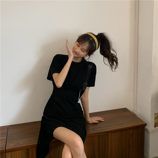 アシンメトリー ハイウエストワンピース Tシャツワンピース アシメデザイン ミニワンピース ミニ丈 ワンピース シンプル 無地 カジュアル 韓国 オルチャン 韓国ファッション 新作 春夏 春 夏 Om 536 Musubi Me 韓国 オルチャン レディースファッションのお店