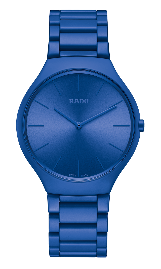 【RADO ラドー】True Thinline Les Couleurs™ Le Corbusier Spectacula ultramarine 4320K シンライン ル・コルビュジエ(ブルー)/正規輸入品