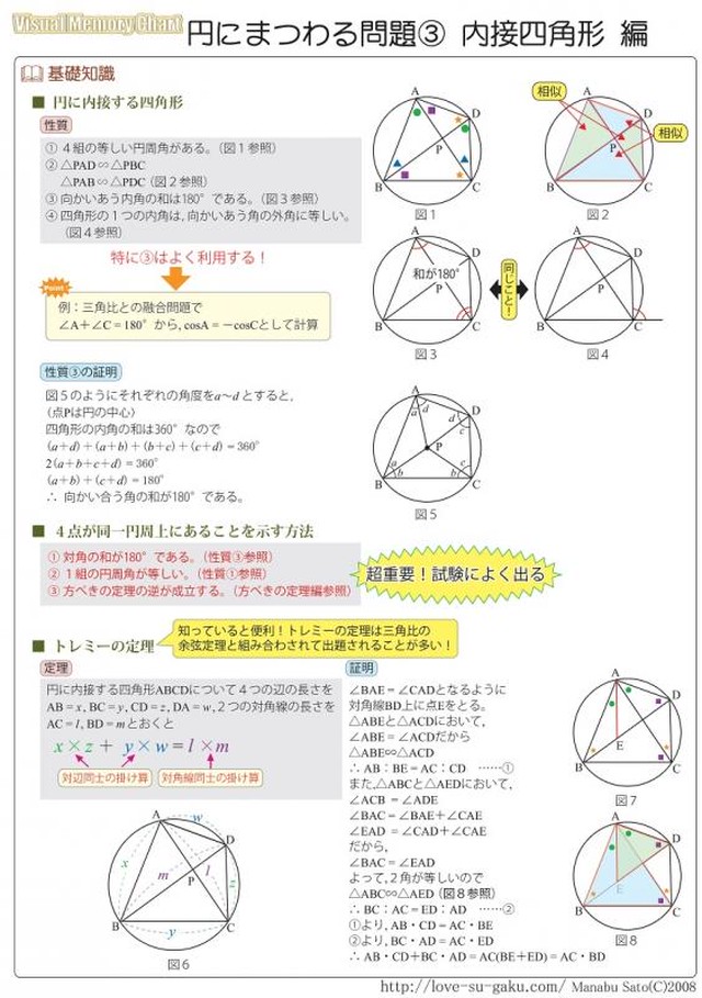 円周角の定理 問題 四角形