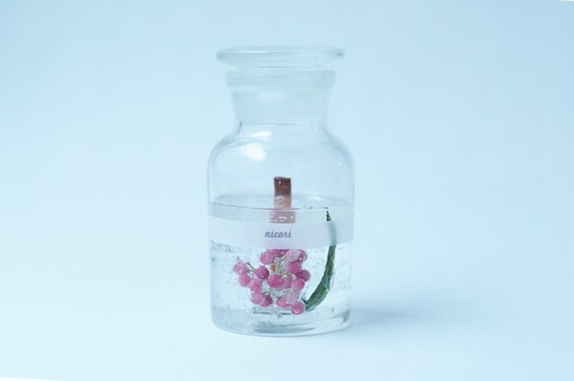 ペッパーベリー リンデンフラワーブレンド 音の出るアロマキャンドル 精油100 Botanical Bottle Nicoricandle