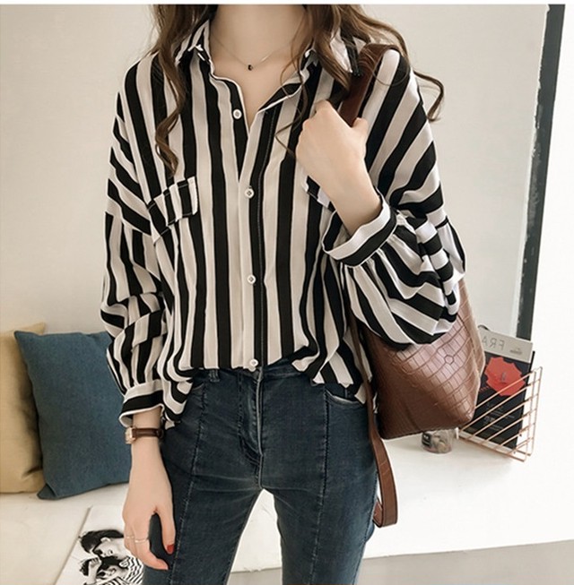 トラッドなストライプ シャツ 長袖 トップス 羽織 カーディガン グリーン ブラック トップス レディース プルオーバー 高見え 長袖 トラッド カジュアル 大人かわいい オフィス カジュアル ママ 大きいサイズ 代 30代 40代 春 夏 送料無料 韓国レディース キッズ