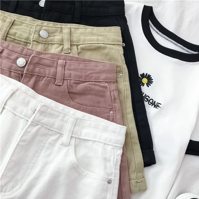 新作 夏 可愛い ジーンズ 半ズボン オシャレ 合わせやすい カジュアル シンプル パンツ ボトムス 75shops