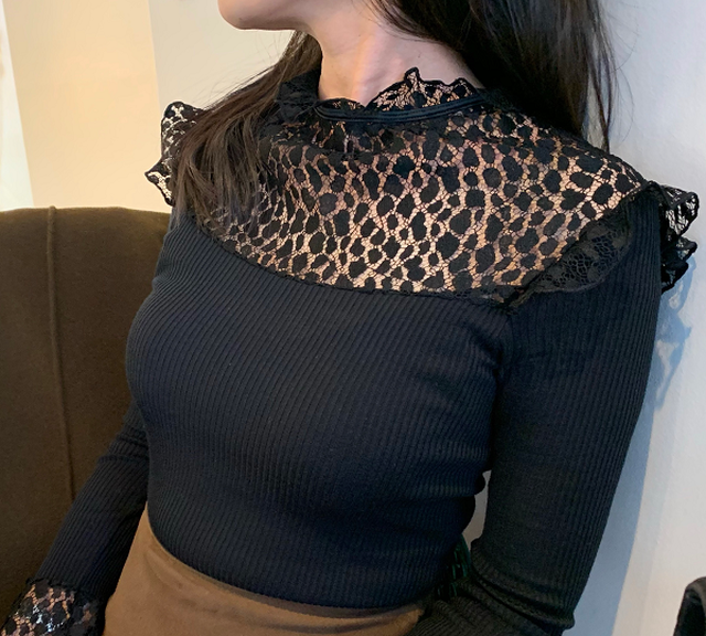 Sale 華やか イタリア製 Artimaglia シルク ドットレース トップス Valla Seasons