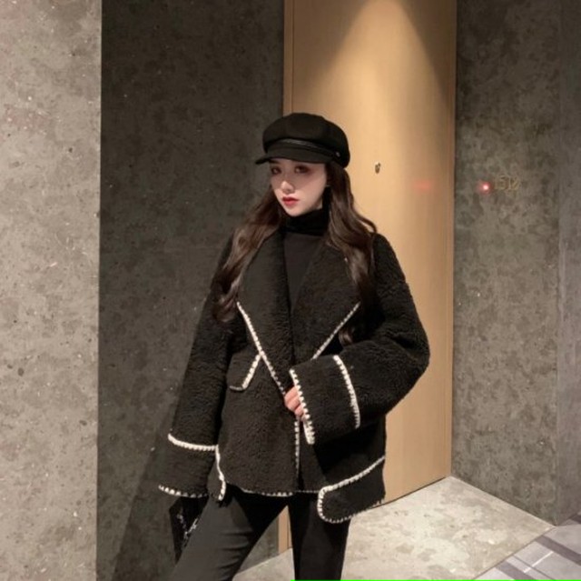 チェスターコート ショートコート アウター チェスター ショート コート ゆったり 秋冬 冬服 冬スペシャルセール チェスターコート ショートコート アウター チェスター ショート コート ゆったり Leaflower 001 リーフラワー レディースファッション専門店