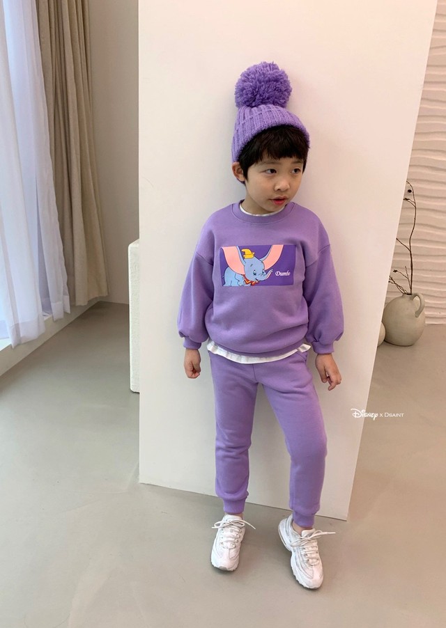 予約商品 韓国子供服 ディズニー起毛セットアップ 韓国子供服 Picnicbaby