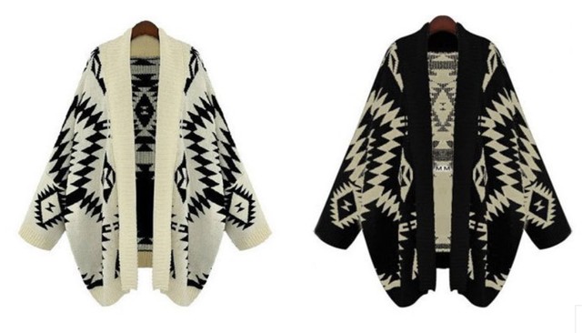 Open価格 オルテガ柄ニットカーディガン To Love