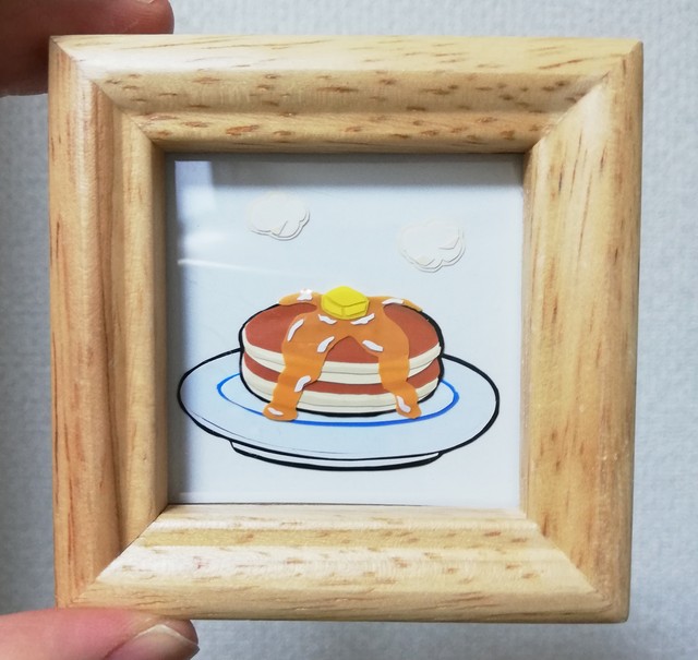 ずが こうさく ミニ絵画 ホットケーキ Yoshimoto Gallery Shop よしもとギャラリーショップ