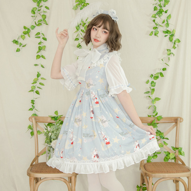 ロリータドレス ワンピース ゴスロリ クラロリ ロリィタ Lolita お茶会 デート イベントxxs Xs S M L Xl Xxl Xxxl 大きいサイズ五分袖 ライトブルー Mintcat