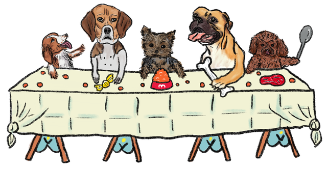 Dog S Last Supper オリジナルイラストtシャツ Dog S Last Supper Rucolie