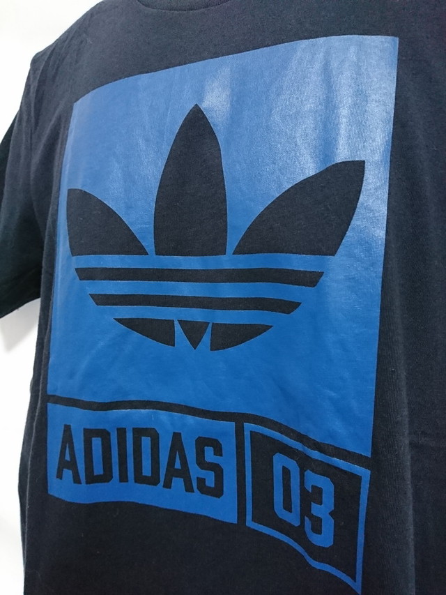 Adidas Originals アディダス オリジナルス メンズo Tシャツ 半袖 トレフォイル ロゴ プリント ネイビー Aj7718 スポーツウェア シューズの古着屋 リサイクルスポーツ