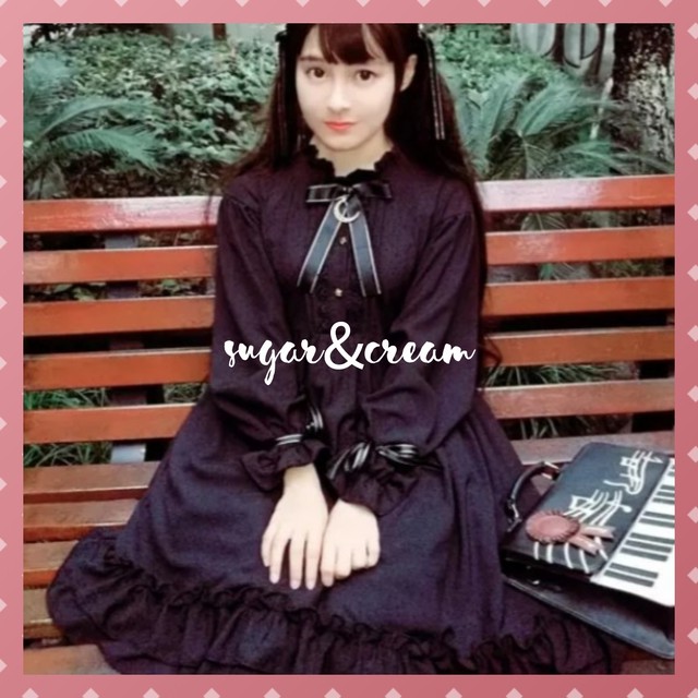 甘ロリ お月様 ベビードール お嬢様風 ゴシック ワンピース Sugerncream