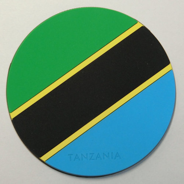 国旗コースター タンザニア コーヒー豆のジオグラフィー