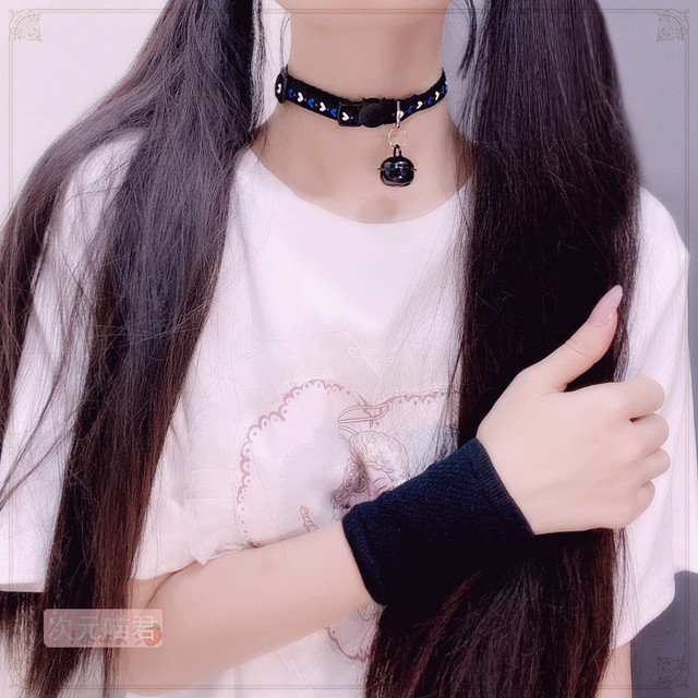 病みかわいい カラー 大人ガーリー スウィート キュート カジュアル かわいい チョーカー 病みグローブ 病みかわいい