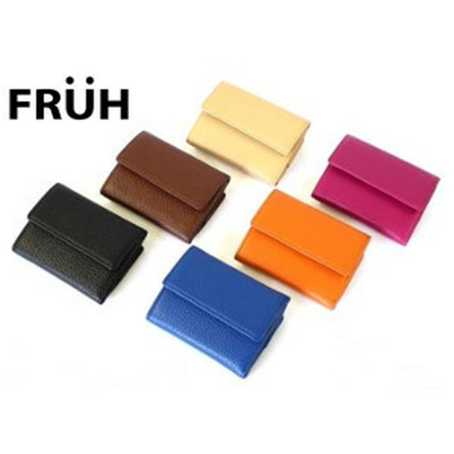Fruh フリュー イタリアンレザー３つ折り財布 Kkショップ 本店