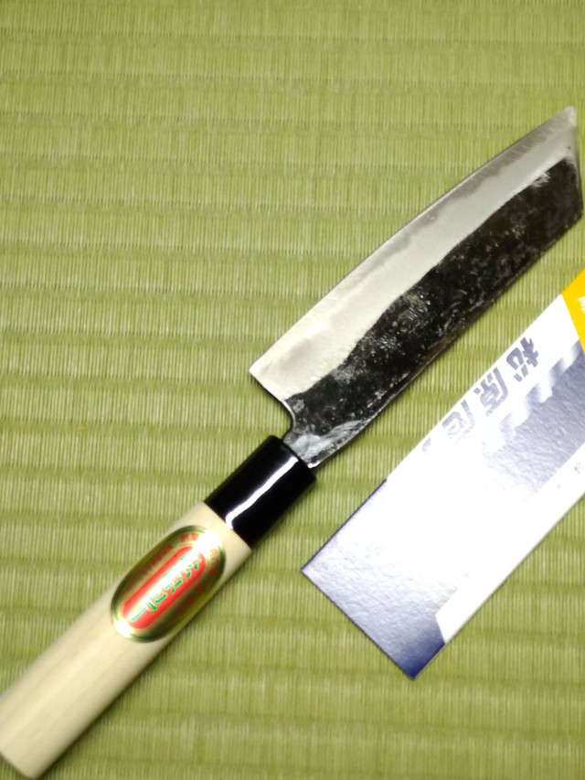 兼松作 特撰 鎌型薄刃庖丁 16.5cm - 調理器具