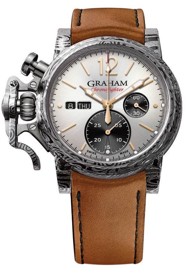 【GRAHAM グラハム】世界限定1本 Chronofighter Vintage Damascus Steel クロノファイターヴィンテージ ダマスカス/国内正規品 腕時計