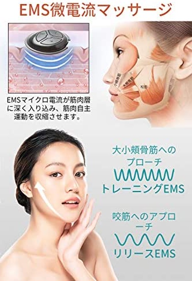 Jpcs 美顔器 小顔 Ems 顔痩せ 小顔器 3d顔 ウェアラブル リフトアップ 顔マッサージ器 顔トレーニング 男女兼用 水洗いでき Japan Classic Store