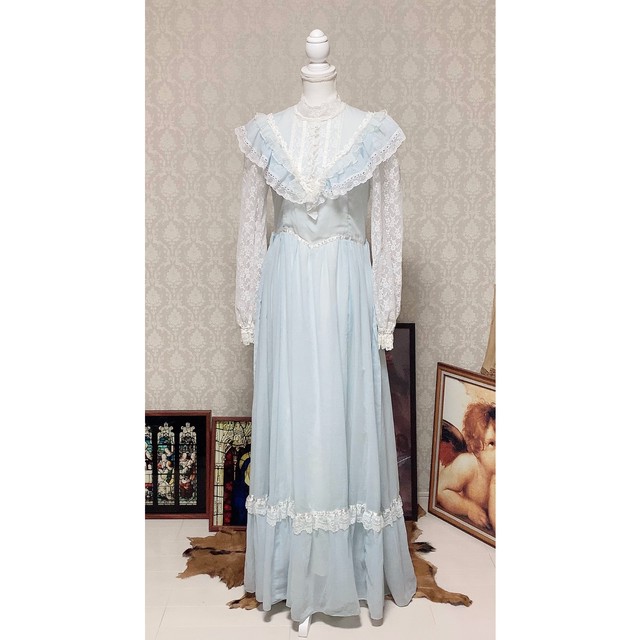 Made In Usa 70s Gunne Sax ワンピース 閉店セールmax80 Off 古着屋 Bianca Vintage Limited Shop