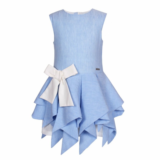 ZIGZAG DRESS POWDER BLUE =JESSIE AND JAMES=