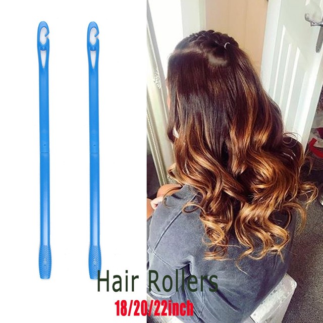 18 ホット送料無料髪カーラーローラー 18 ピース 30 センチヘアカーラー Bigoudis カーラーヘアローラーセットが見られる Cutekawaii