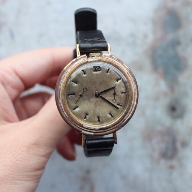 真鍮文字盤 24時間時計付き Meu Tempo Online Store