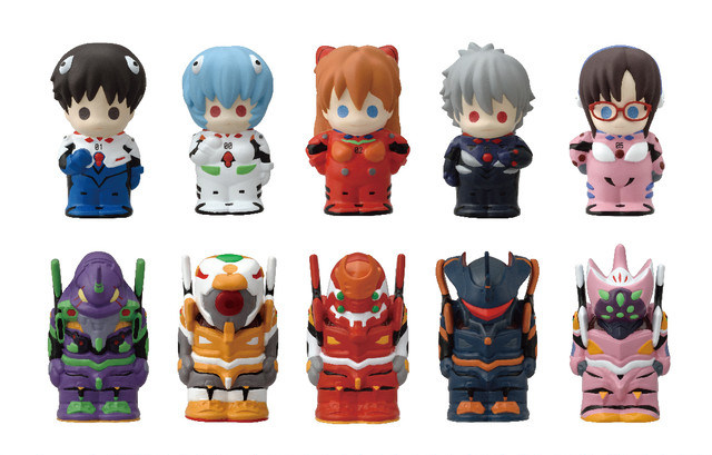 エヴァンゲリオン ソフビパペットマスコット【1BOX 10パック入り】 / エンスカイ