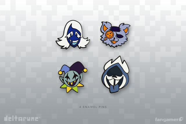 キャラクターのピンバッジ (Chapter 1) セット2 / DELTARUNE