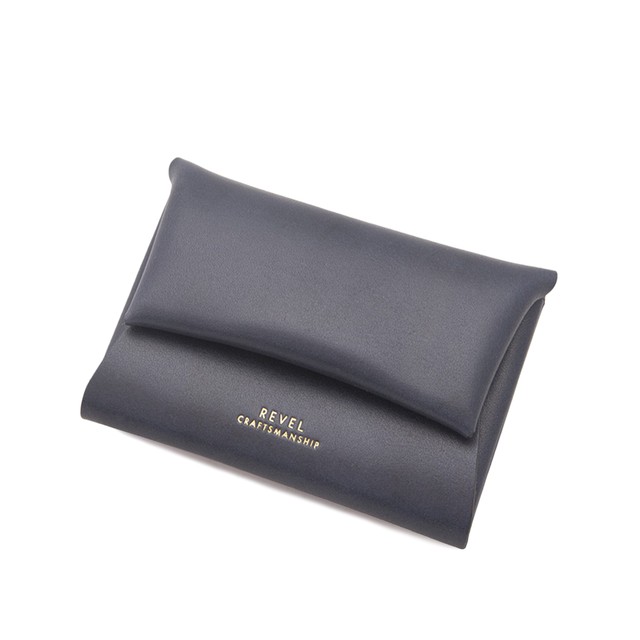 折革ミニ財布 - S.WALLET ネイビー